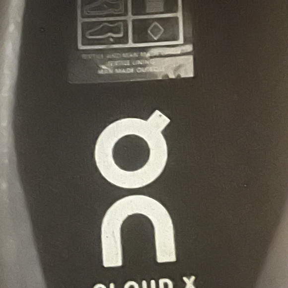 On Cloud X 4 Running Black Athletic Shoes - Picture 3 of 8